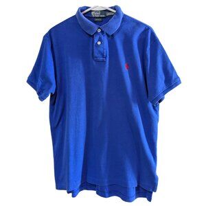 Polo by Ralph Lauren Men's Custom Fit Polo Shirt, Size Medium, Blue, 100% Cotton